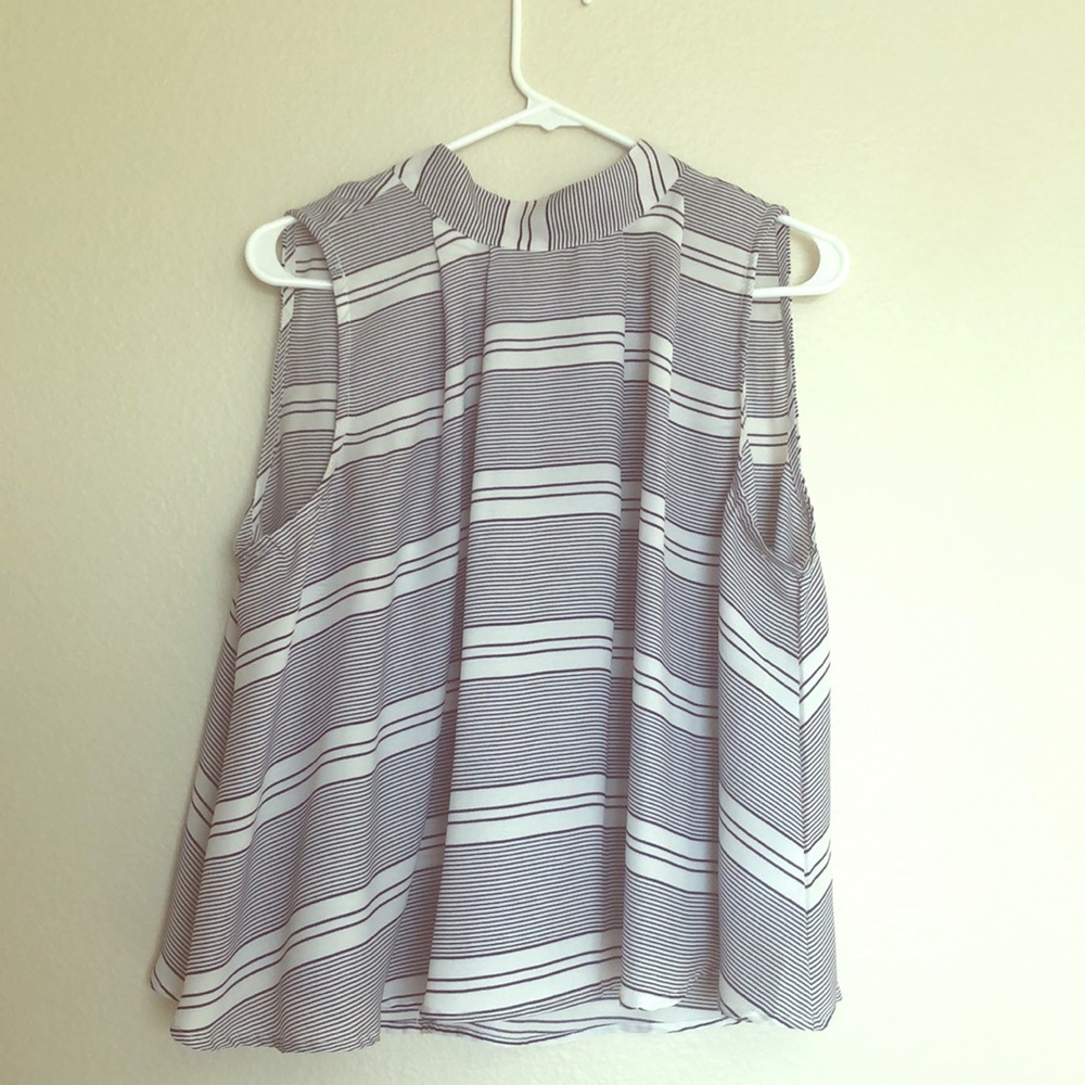 Sleeveless striped top